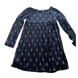 O'Neill Kids Long Sleeve Black Jersey Dress XS